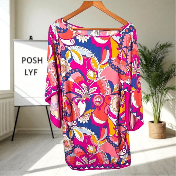 Trina Turk Sevilla Tunic Cover Up Large - Picture 2 of 9